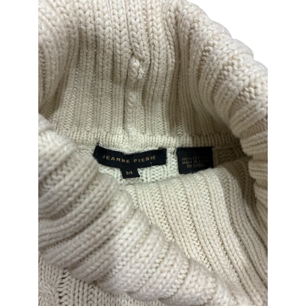 Chunky Cable Knit New England Turtleneck Sweater - Picture 2 of 3